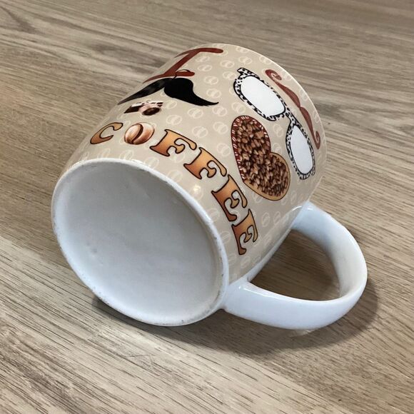 I Love Coffee Mug Candle 11oz – Midnight Bourbon | Repurposed Vessel - Picture 4 of 5